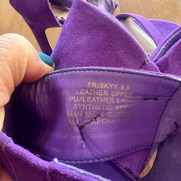 Betsy Johnson Women’s Friskyy Suede Bow Heels Pumps Purple Size 9.5 - Picture 6 of 8